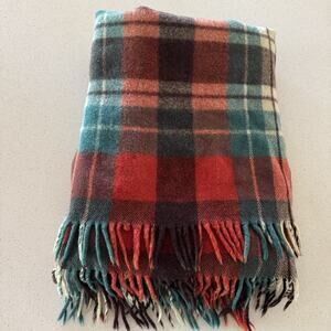 AYERS PURE WOOL STRATHCAIRN PLAID THROW 60”x50”